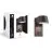 D'Lite Applique Murale Lira Noir 7W 600lm 830 Blanc Chaud | IP54 - Détecteur De Mouvement
