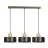 Emibig Suspension Luminaire Torin Acier Noir | Convient pour 3x E27 - Max 15W